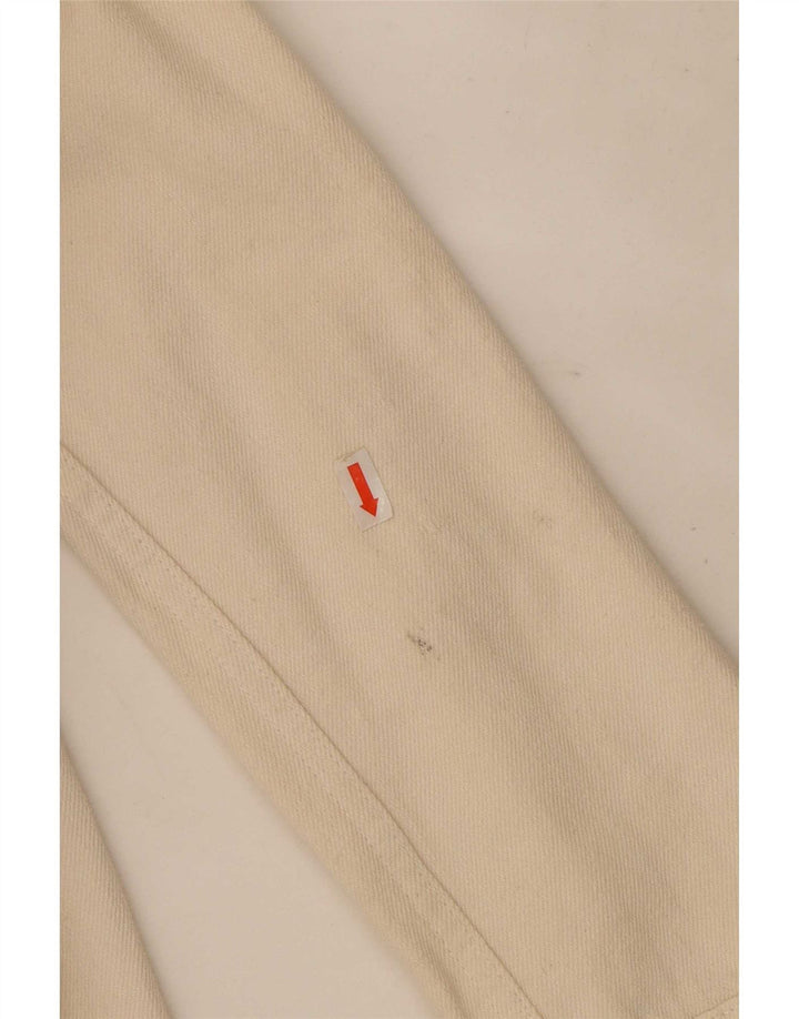 Jaqueta utilitária feminina Zara UK 14 médio algodão branco
