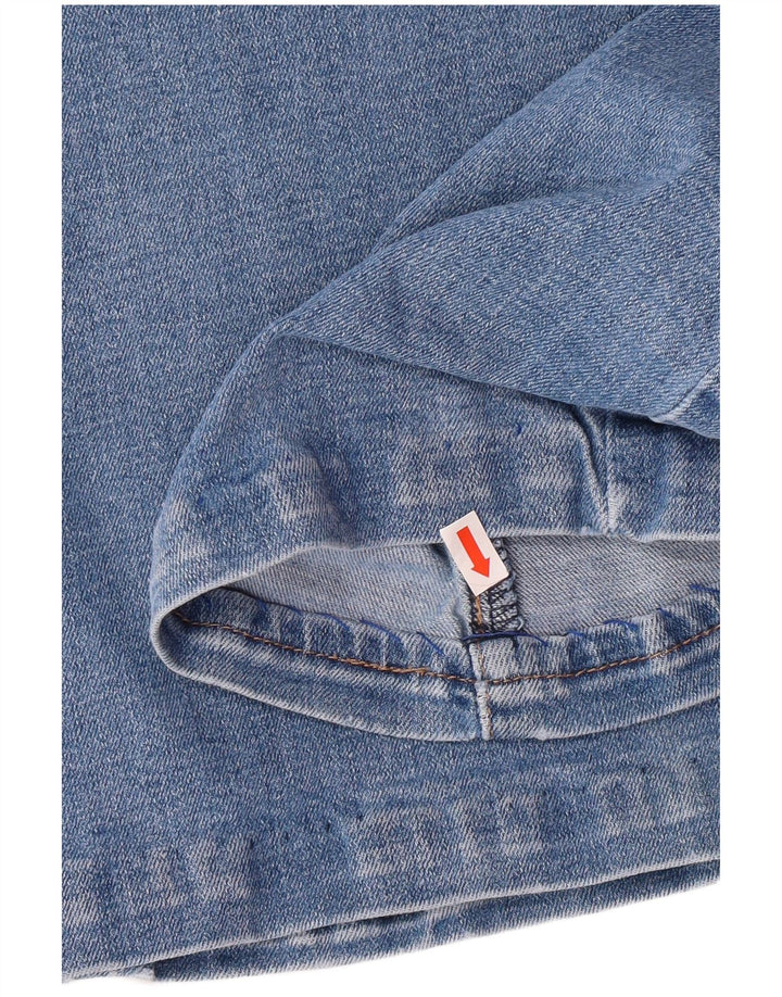 Calça jeans feminina Levi's 414 Classic Fit Straight US 20 3XL W40 L30 azul algodão