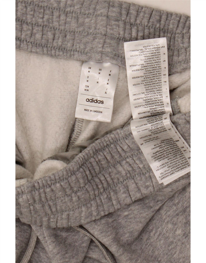 ADIDAS Calças de treino femininas Joggers UK 14 Médio Cinza Algodão