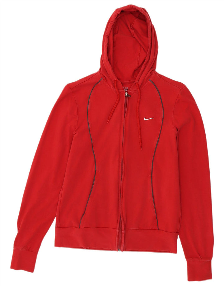 Suéter feminino Nike com capuz e zíper UK 16/18 grande vermelho