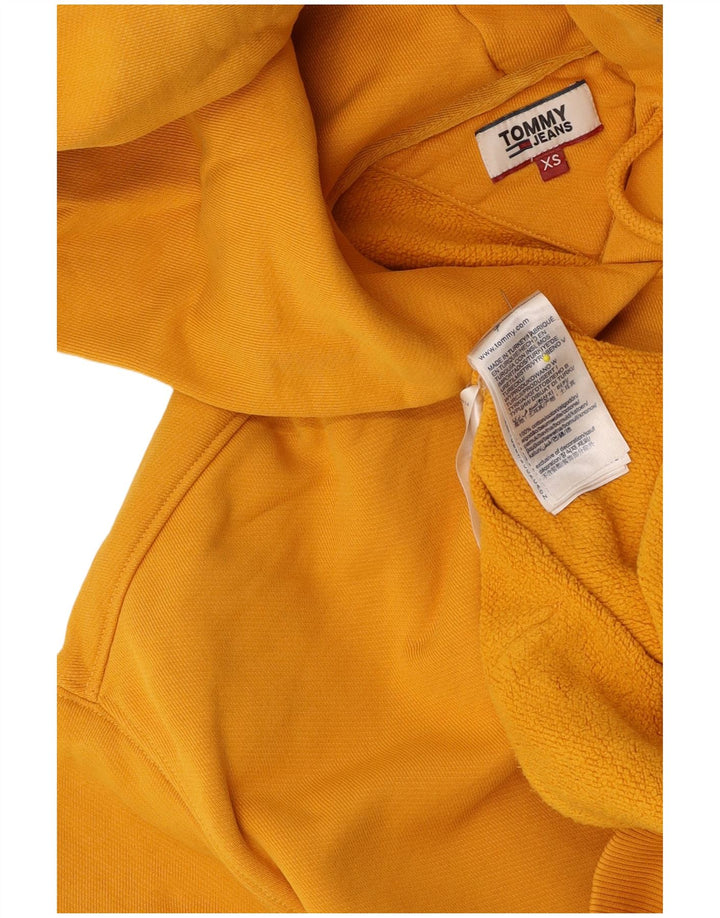 TOMMY JEANS Suéter oversized feminino UK 6 XS algodão amarelo