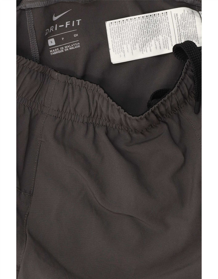 Shorts esportivos masculinos Nike Dri Fit pequeno cinza colorblock poliéster
