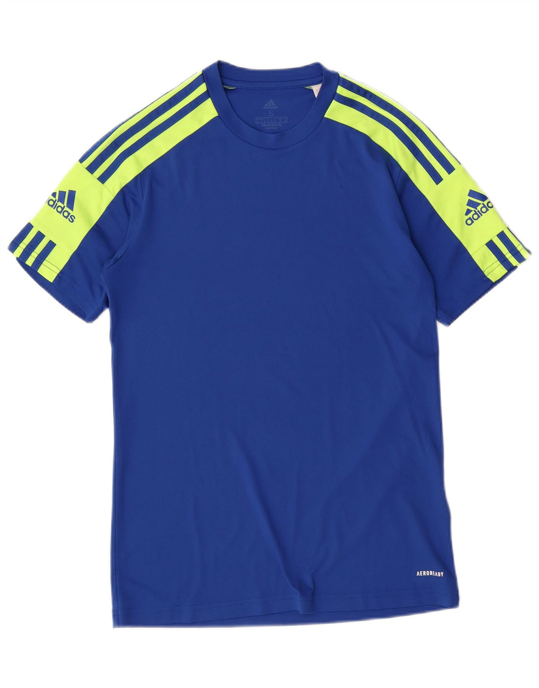 Camiseta Adidas Masculina Aeroready Graphic Top Pequeno Azul Colorblock Poliéster
