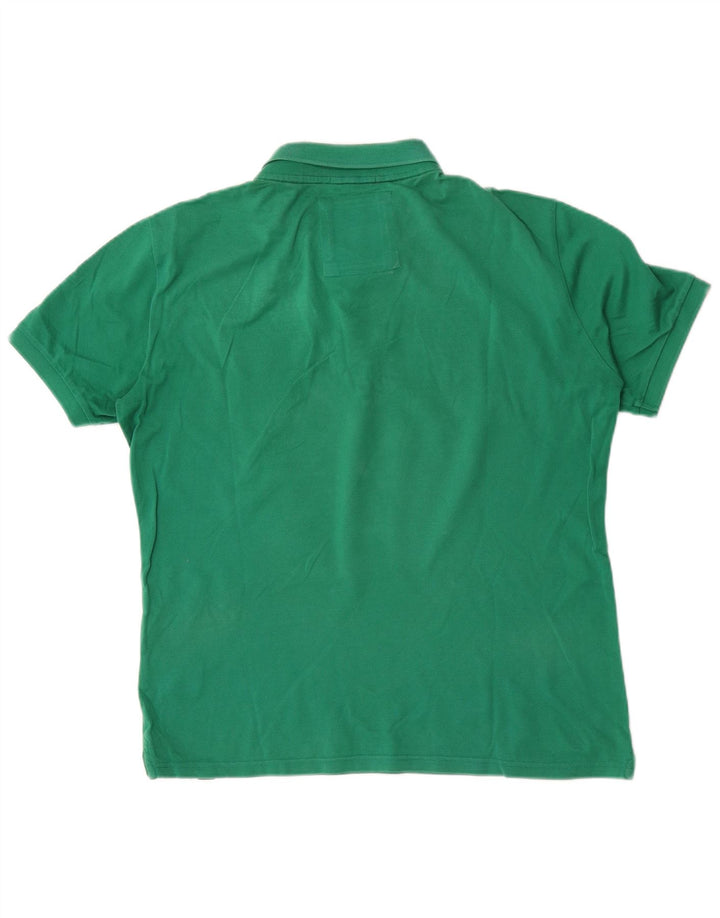 Camisa polo masculina Superdry grande algodão verde