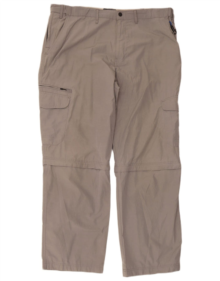 Calça cargo masculina reta MARKS & SPENCER W40 L31 cinza poliamida