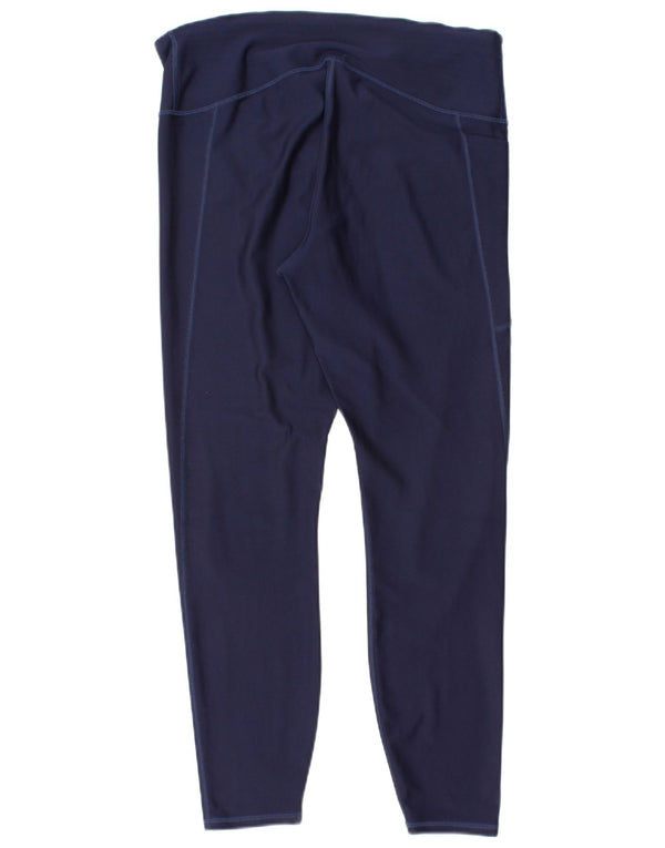 Leggings femininas Under Armour UK 14 grandes azul marinho