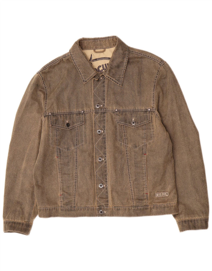 Jaqueta jeans masculina Mercury IT 50 grande algodão marrom
