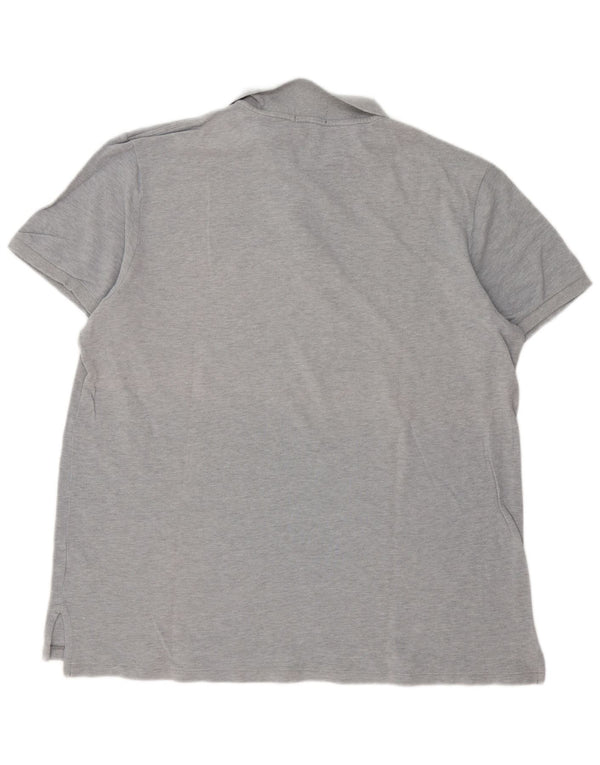 Camisa polo masculina Ralph Lauren 2XL algodão manchado cinza