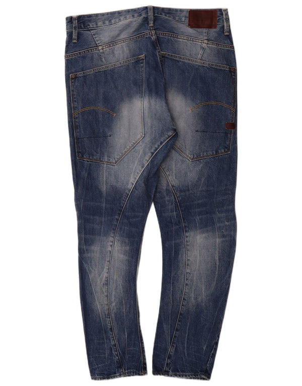 G-Star Mens Banana Slim Jeans W34 L30 Blue Cotton