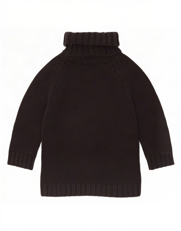 Suéter feminino Gap com manga 3/4 e gola redonda Reino Unido 4 XS algodão preto