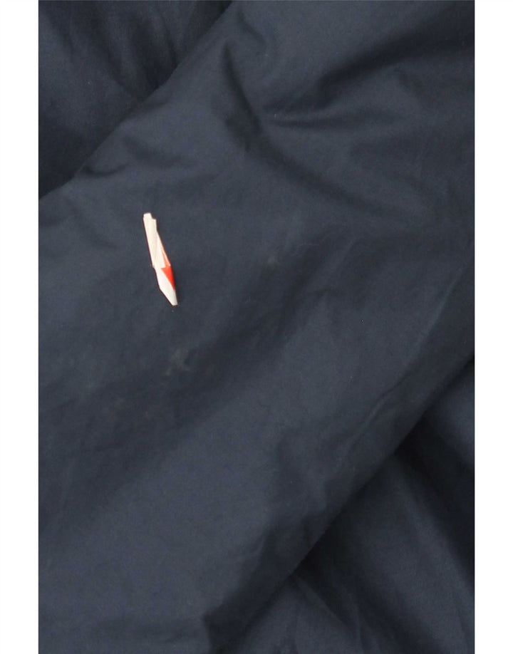 Jaqueta corta-vento masculina St Michael Loose Fit Reino Unido 38 algodão azul marinho médio