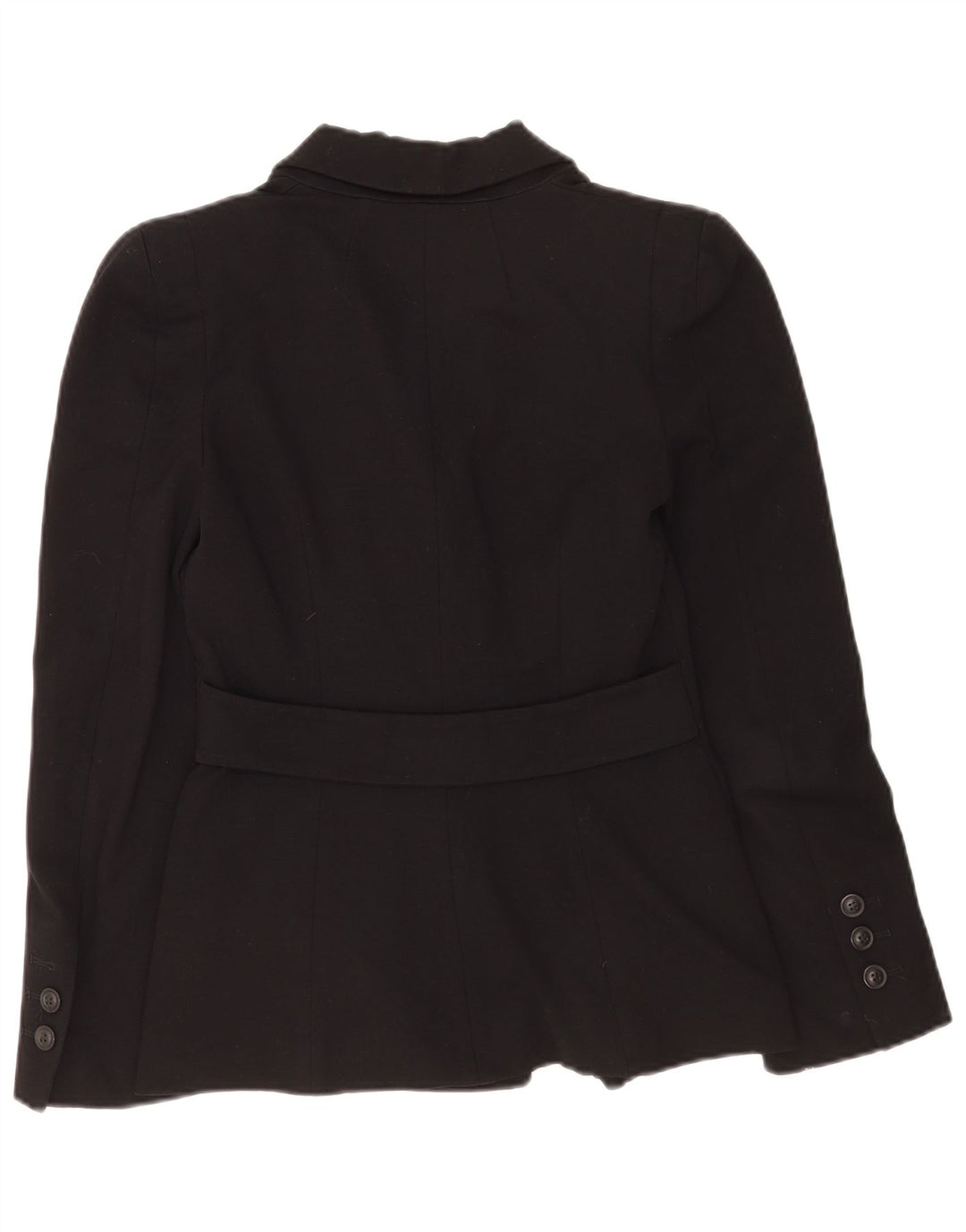 Jaqueta blazer feminina de 3 botões Hobbs Reino Unido 8 pequena viscose preta