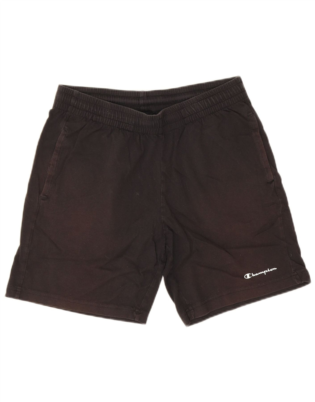 Shorts esportivos masculinos Champion médio algodão preto