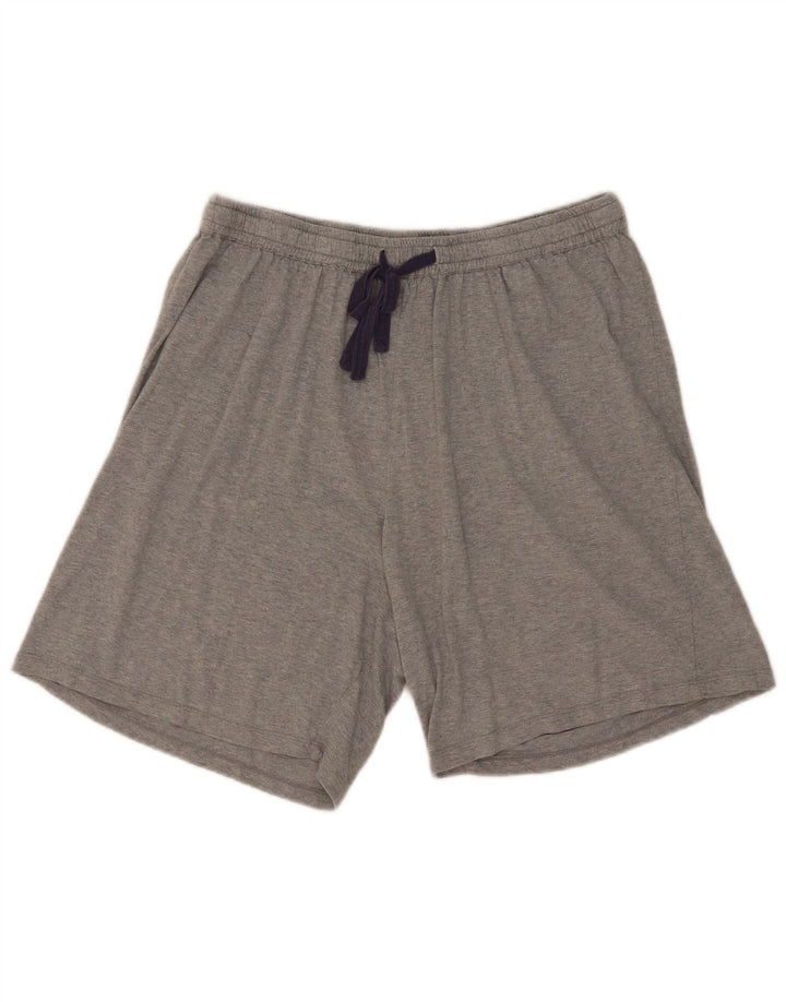 Shorts esportivos masculinos John Lewis XL cinza algodão
