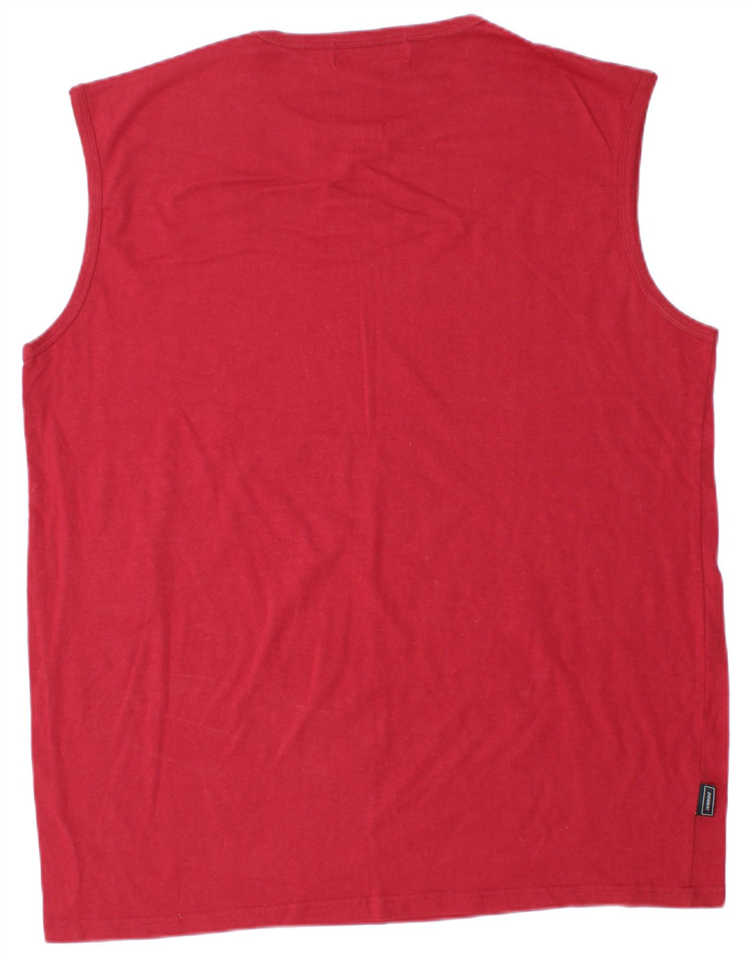 DONNAY Mens Colete Top 2XL Algodão Vermelho