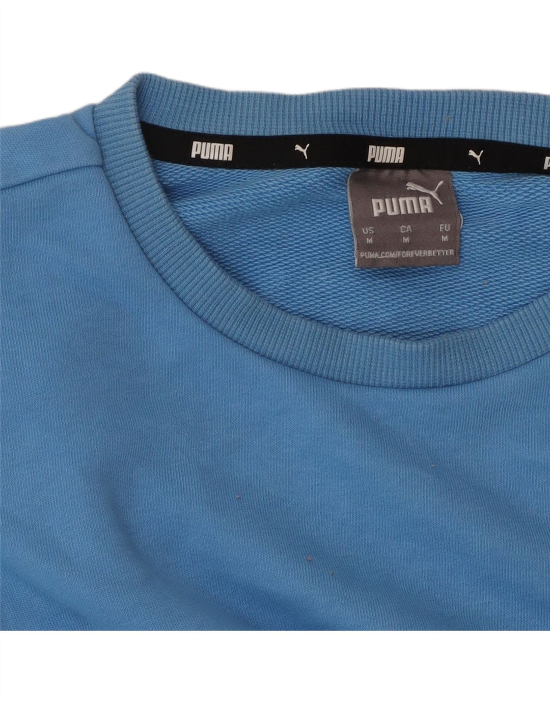 Puma moletom masculino jumper médio azul algodão