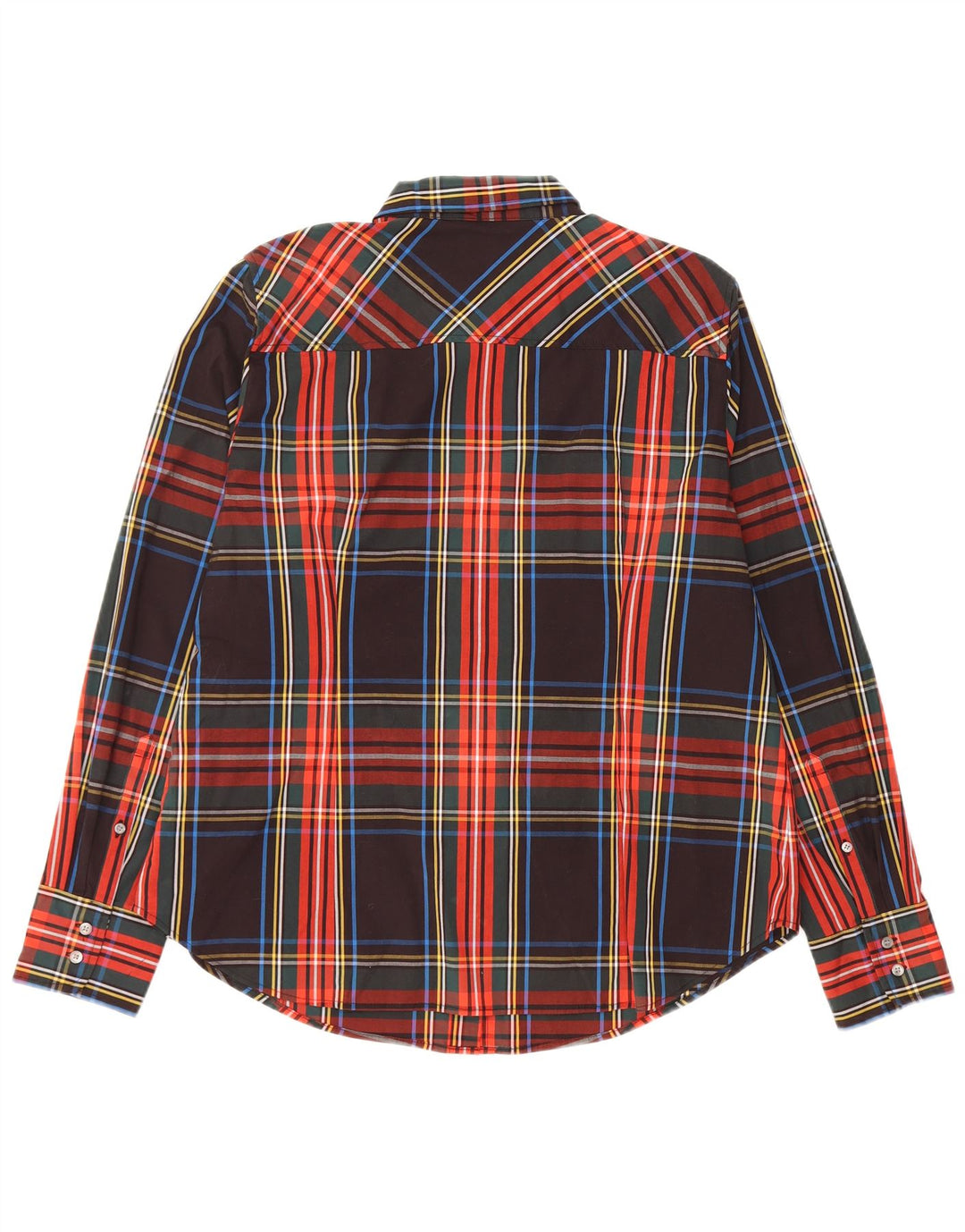 Camisa feminina J. CREW UK 18 XL preta xadrez