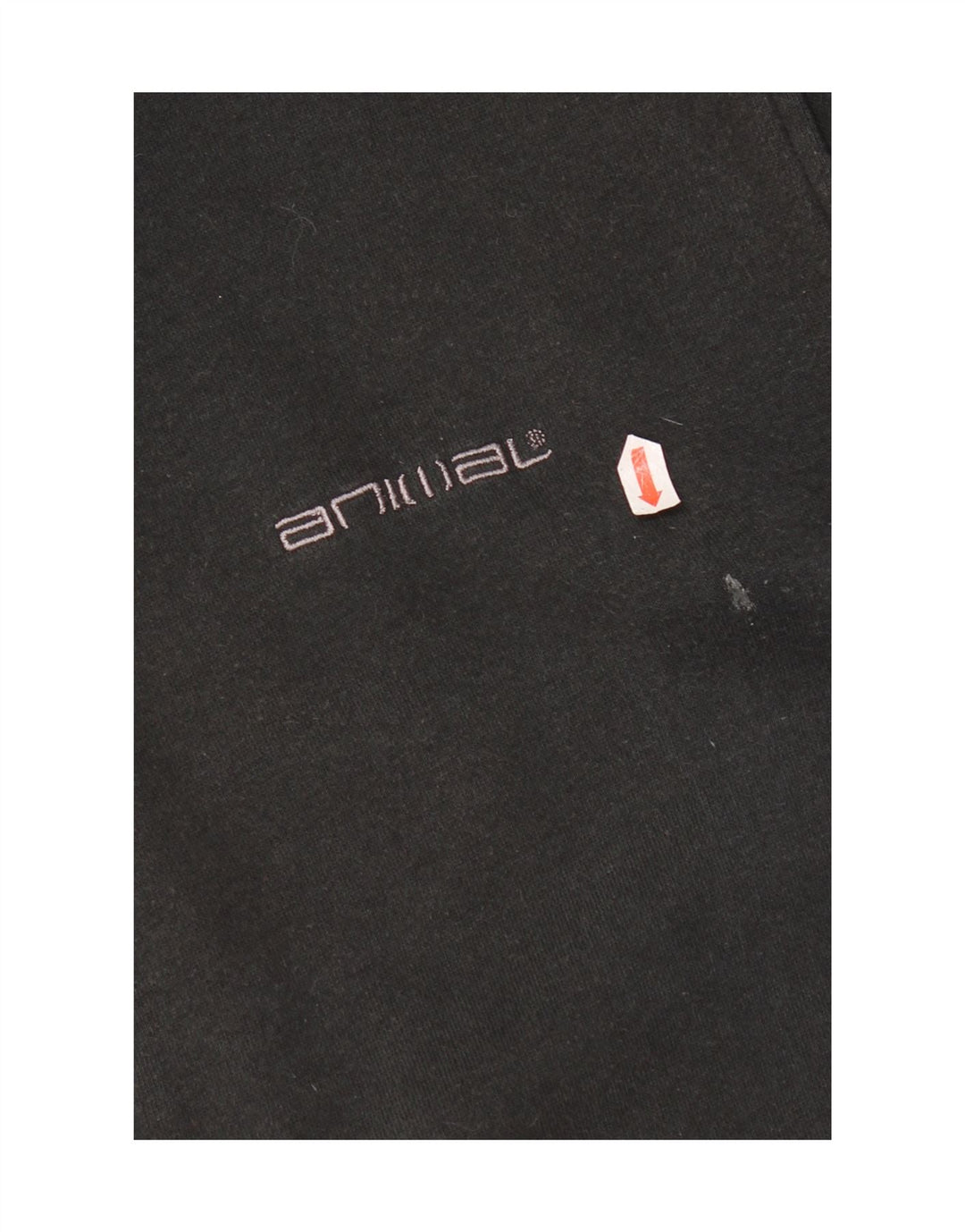 Animal Mens Graphic Tracksuit Top Jacket XL Algodão Preto