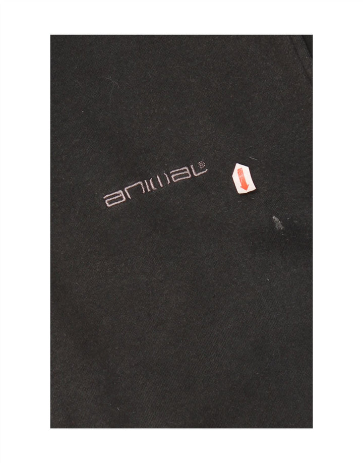 Animal Mens Graphic Tracksuit Top Jacket XL Algodão Preto