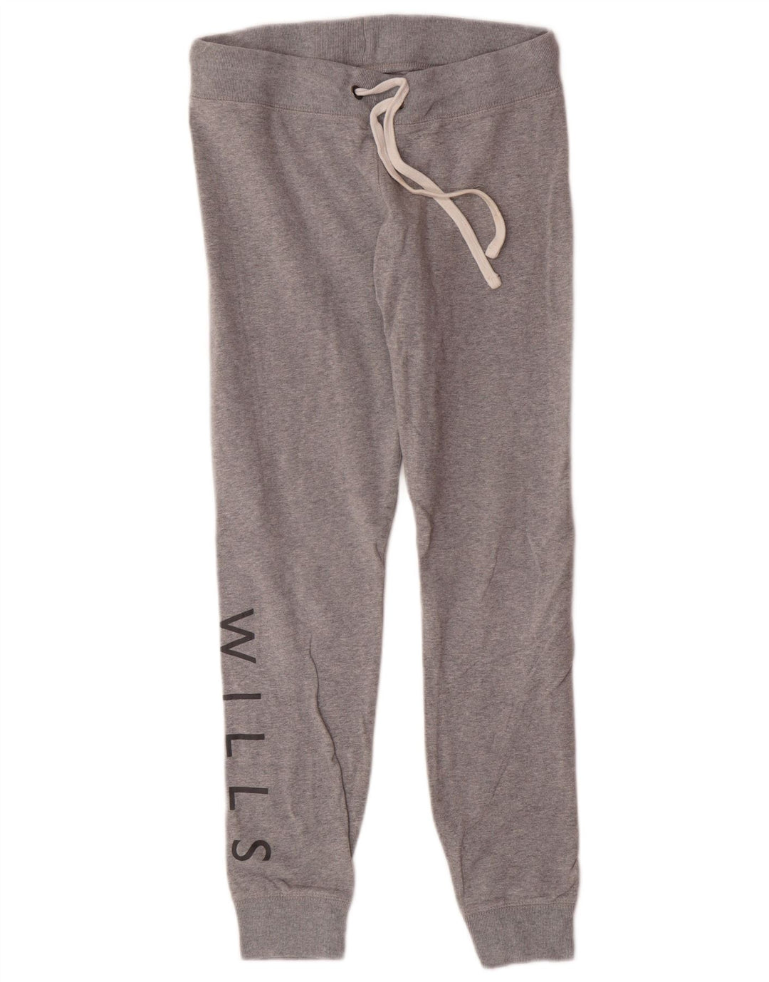 Calça esportiva feminina JACK WILLS com estampa gráfica e jogging UK 12 cinza médio