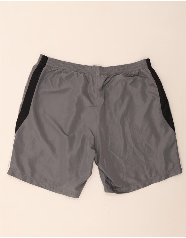 Shorts esportivos masculinos Adidas 2XL cinza colorblock poliéster