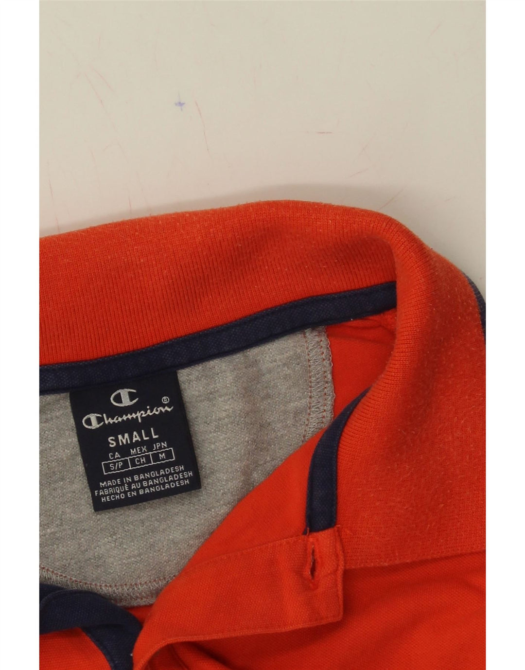 CHAMPION Mens Polo Shirt Small Orange Vintage Champion and Second-Hand Champion from Messina Hembry 