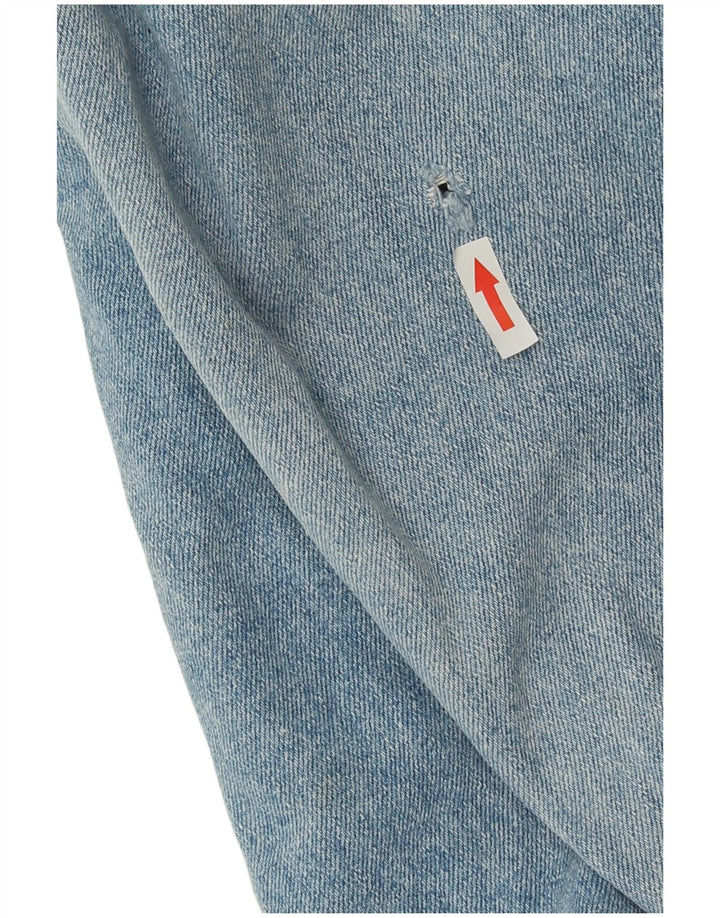 Jaqueta jeans masculina vintage UK 40 grande azul