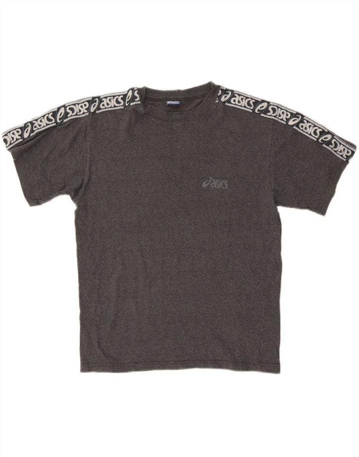 Camiseta masculina Asics Top grande algodão cinza