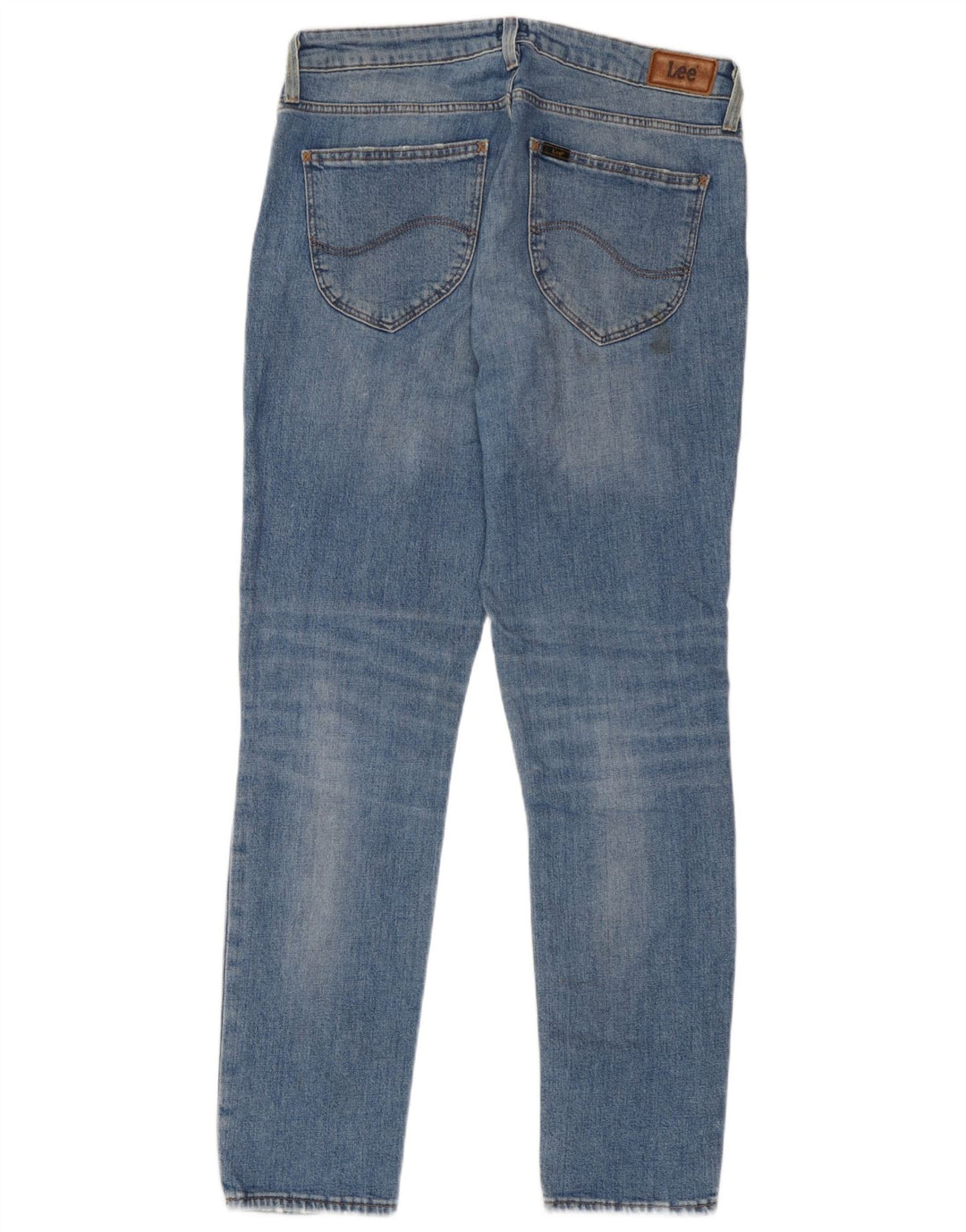 Lee Womens Elly Slim Straight Jeans W31 L29 Azul Algodão