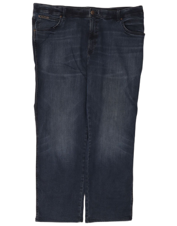 Wrangler Masculino Texas Straight Jeans W44 L32 Azul Algodão