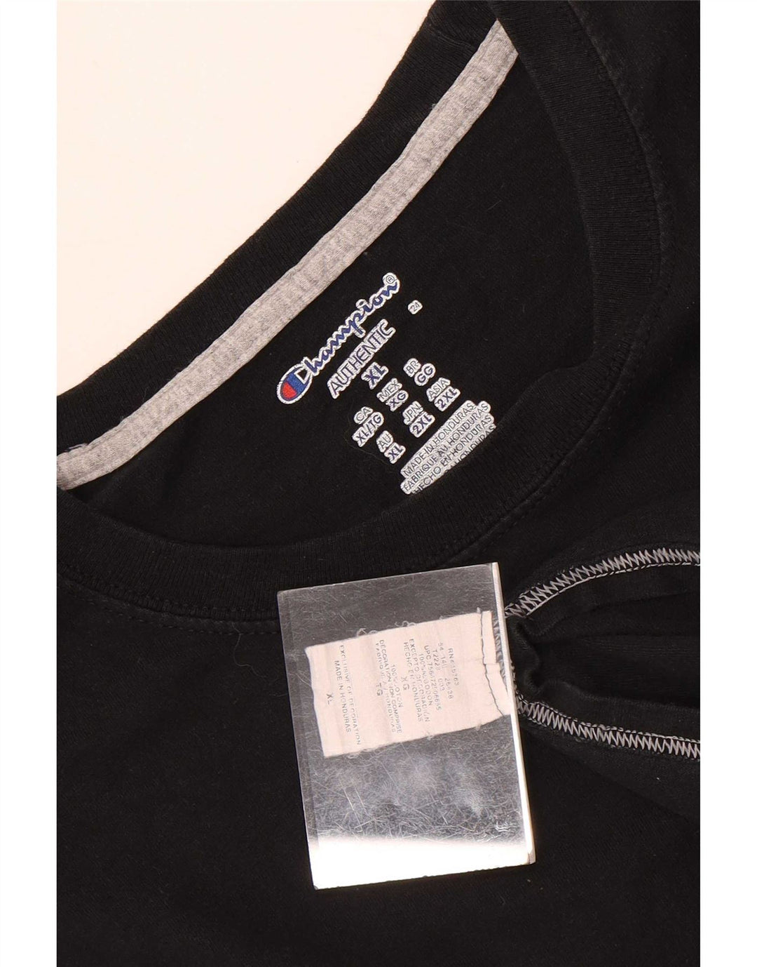 Camiseta masculina Champion Top XL algodão preto
