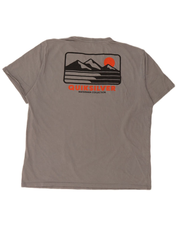 Camiseta masculina Quiksilver Regular Fit com estampa gráfica 2XL algodão cinza
