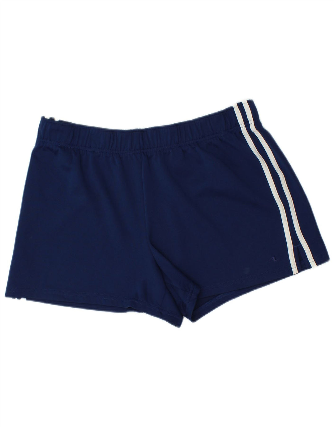 Shorts esportivos femininos VINTAGE UK 18 XL azul marinho poliéster