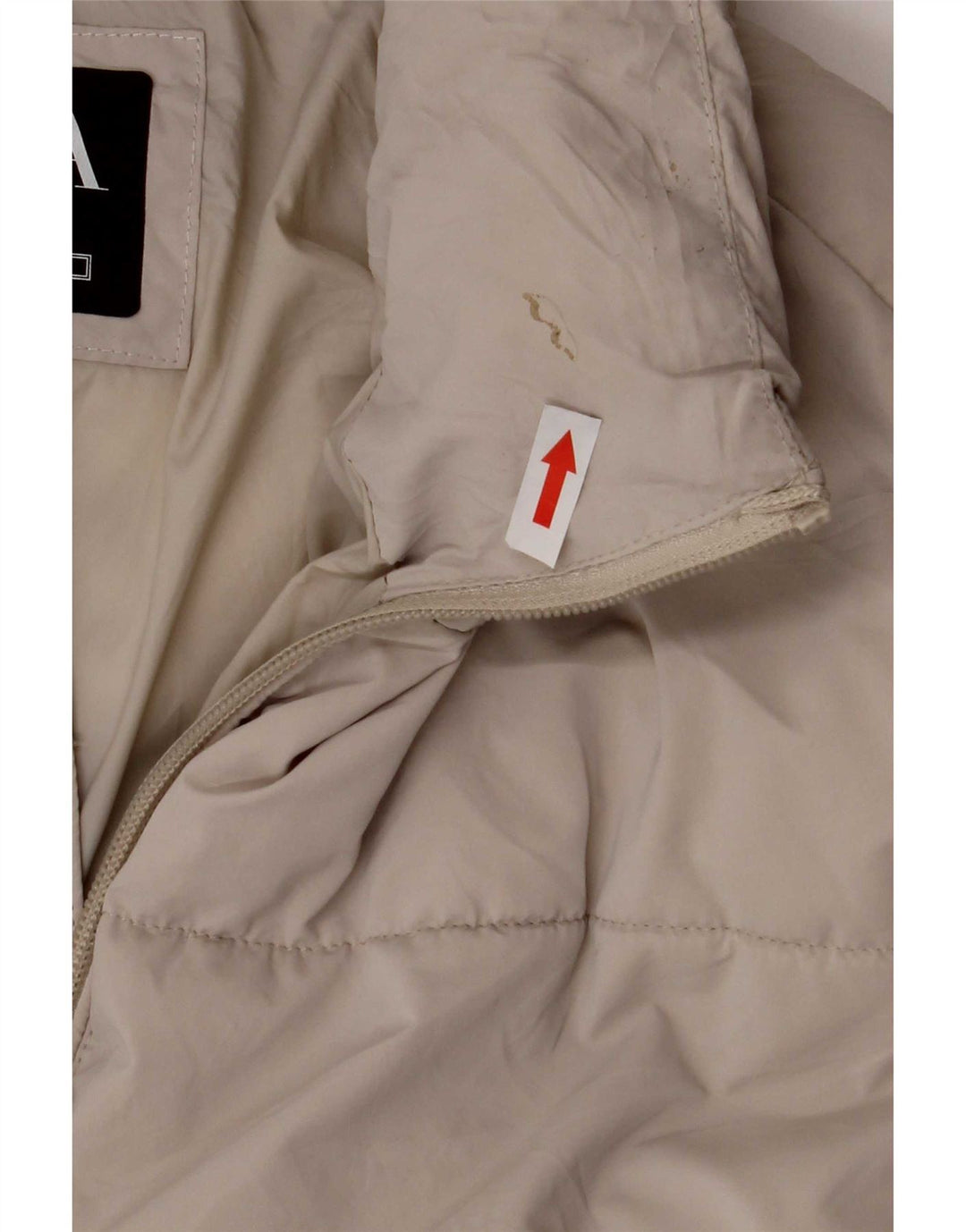 Jaqueta acolchoada masculina Zara UK 36 pequena cinza nylon
