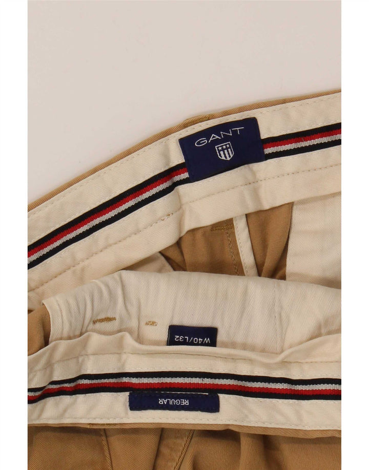 Calça Chino Regular Masculina Gant W40 L32 Bege