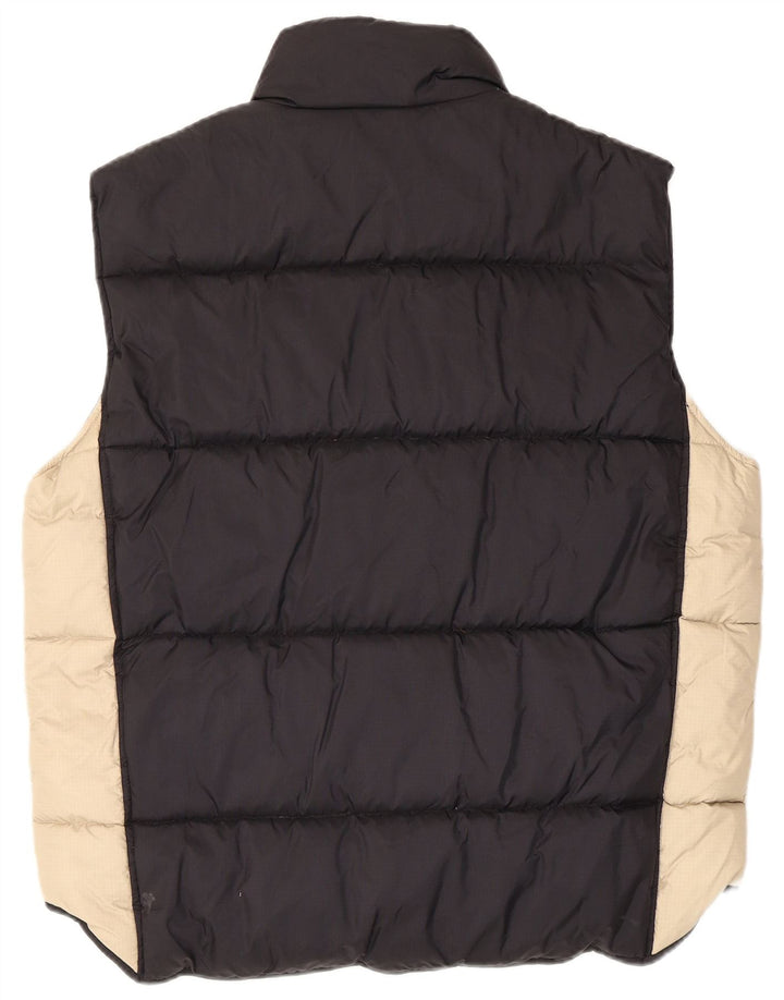 Colete acolchoado masculino Multiblu UK 38 poliamida colorblock preto médio