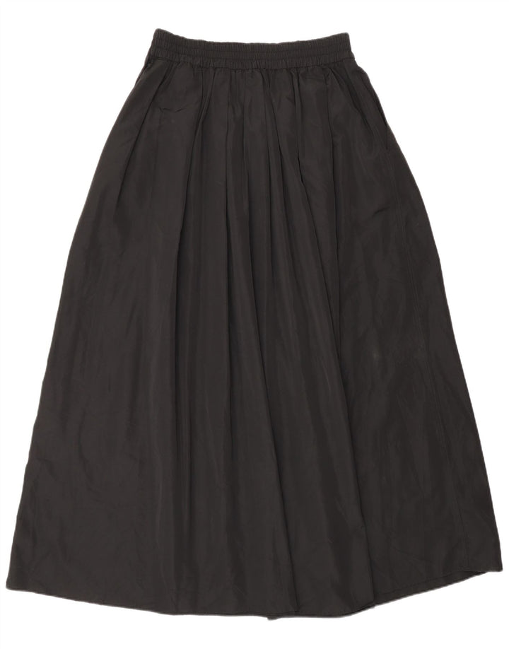 Saia larga feminina Zara XS W30 poliéster preto