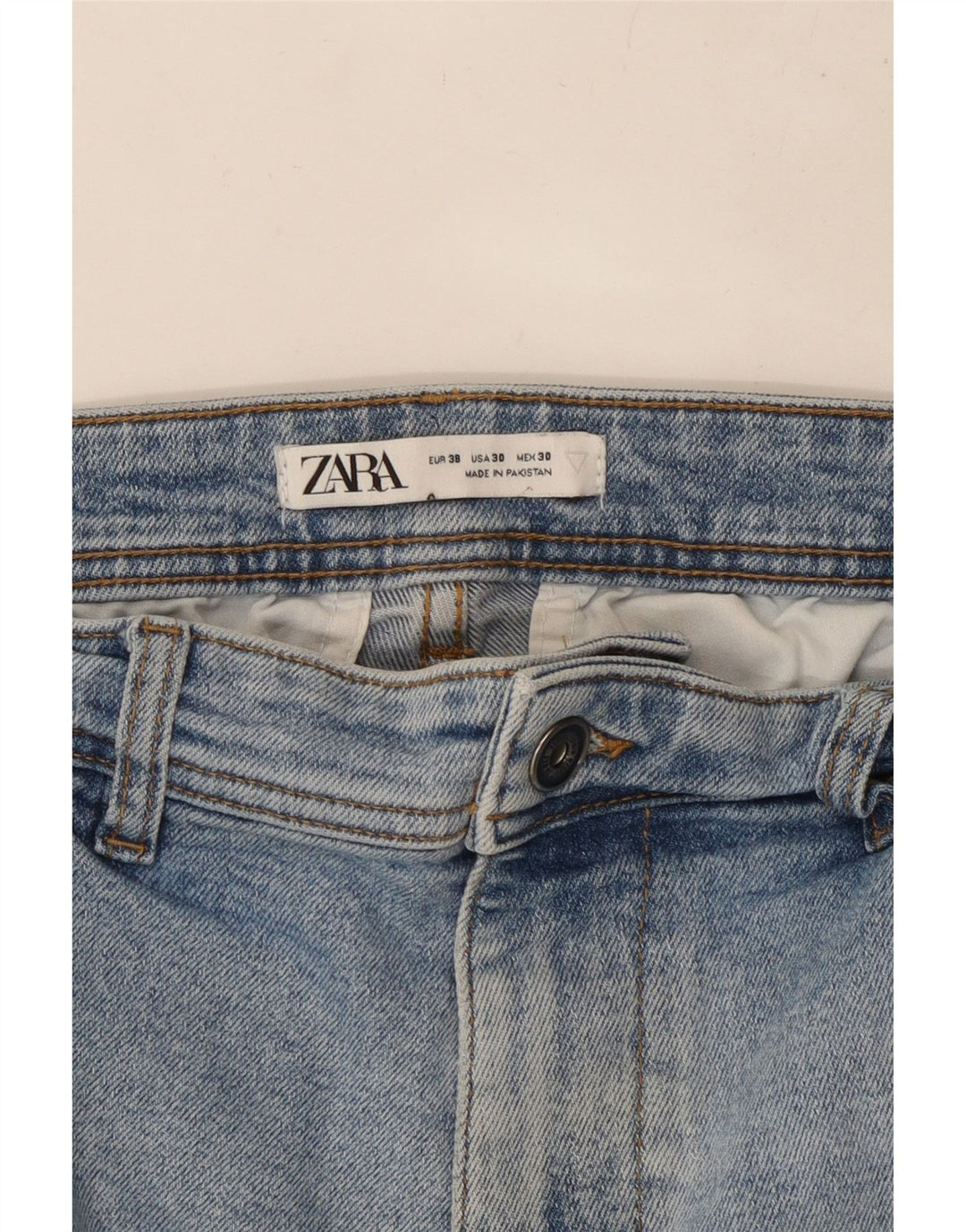 ZARA Mens Tapered Jeans EU 38 Pequeno W30 L26 Azul