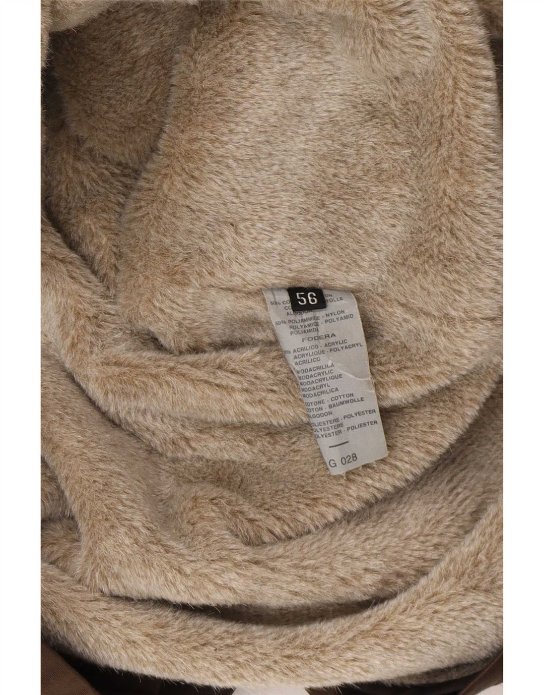 Jaqueta utilitária masculina Corneliani Sherpa IT 56 3XL algodão marrom