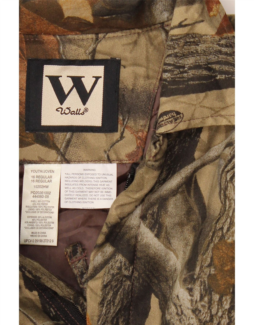 Macacão VINTAGE de manga comprida para meninos 15-16 anos cáqui floral algodão