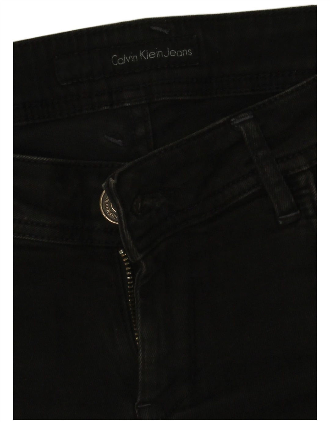 Calça jeans skinny feminina Calvin Klein W28 L30 preta