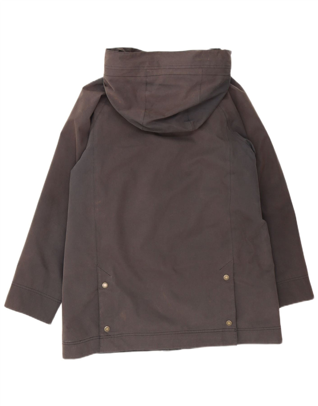 Jaqueta Parka feminina com capuz e capuz Barbour UK 10 algodão cinza pequeno