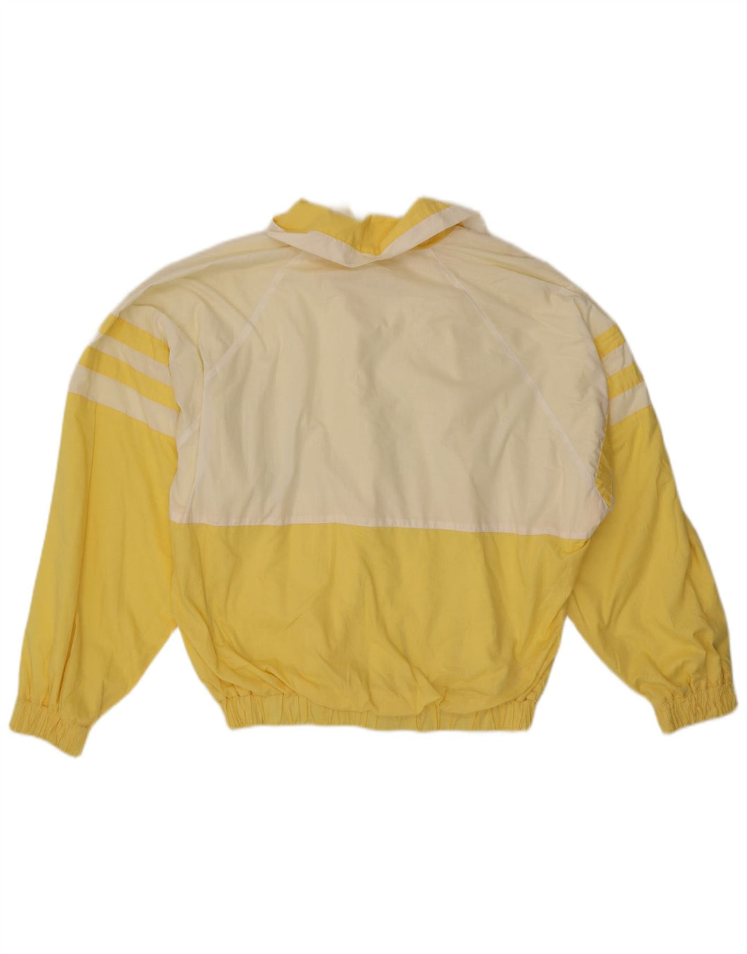 Jaqueta bomber gráfica masculina vintage UK 42 XL amarelo colorblock