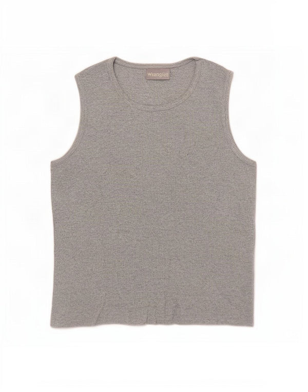 Wrangler Womens Vest Top UK 14 Grande Cinza