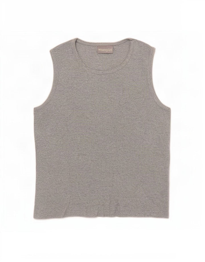 Wrangler Womens Vest Top UK 14 Grande Cinza
