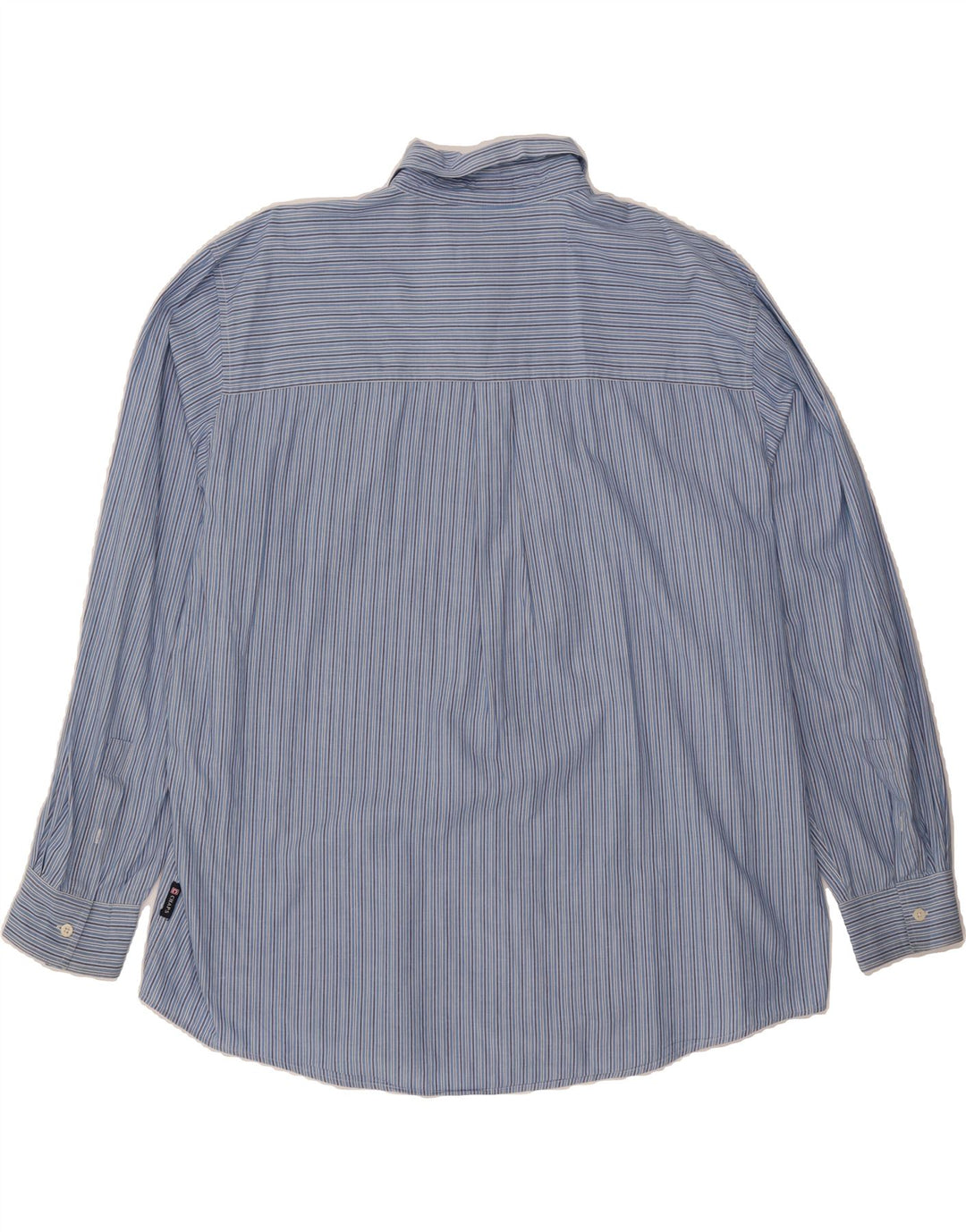 CHAPS Mens Shirt 2XL Blue Pinstripe Cotton Vintage Chaps and Second-Hand Chaps from Messina Hembry 