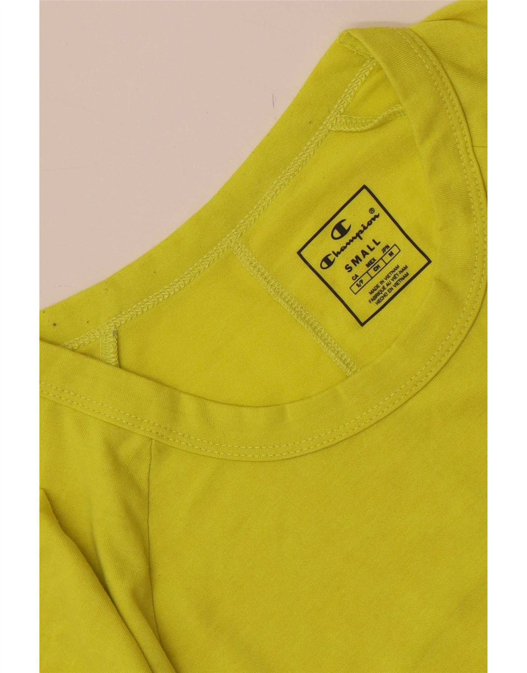 Camiseta masculina Champion Top Small Yellow Colorblock