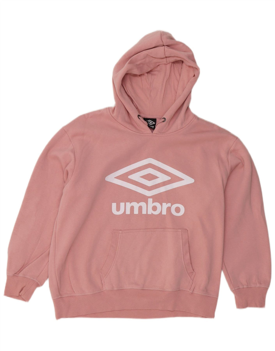 Umbro moletom com capuz gráfico masculino médio algodão rosa