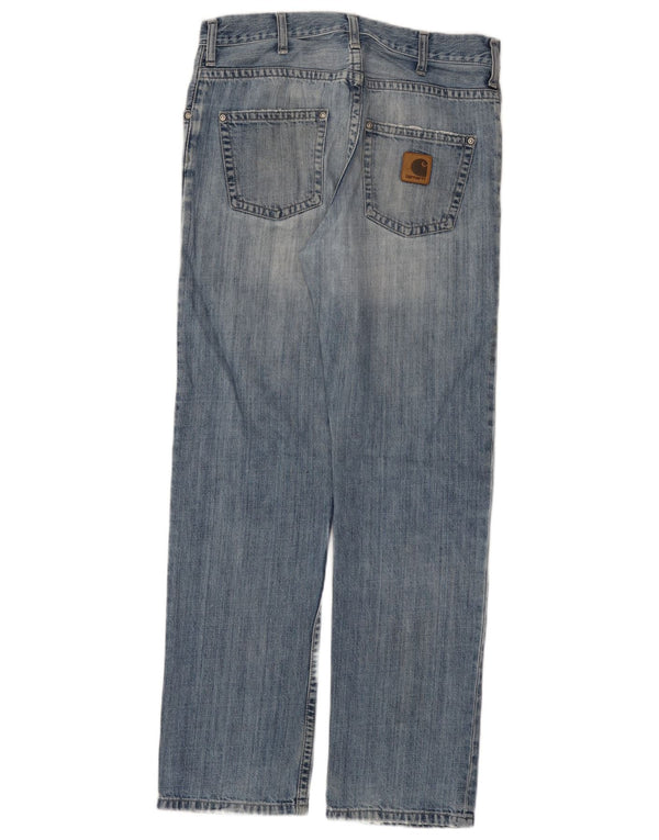 CARHARTT Mens Jeans Slim W30 L32 Azul Algodão