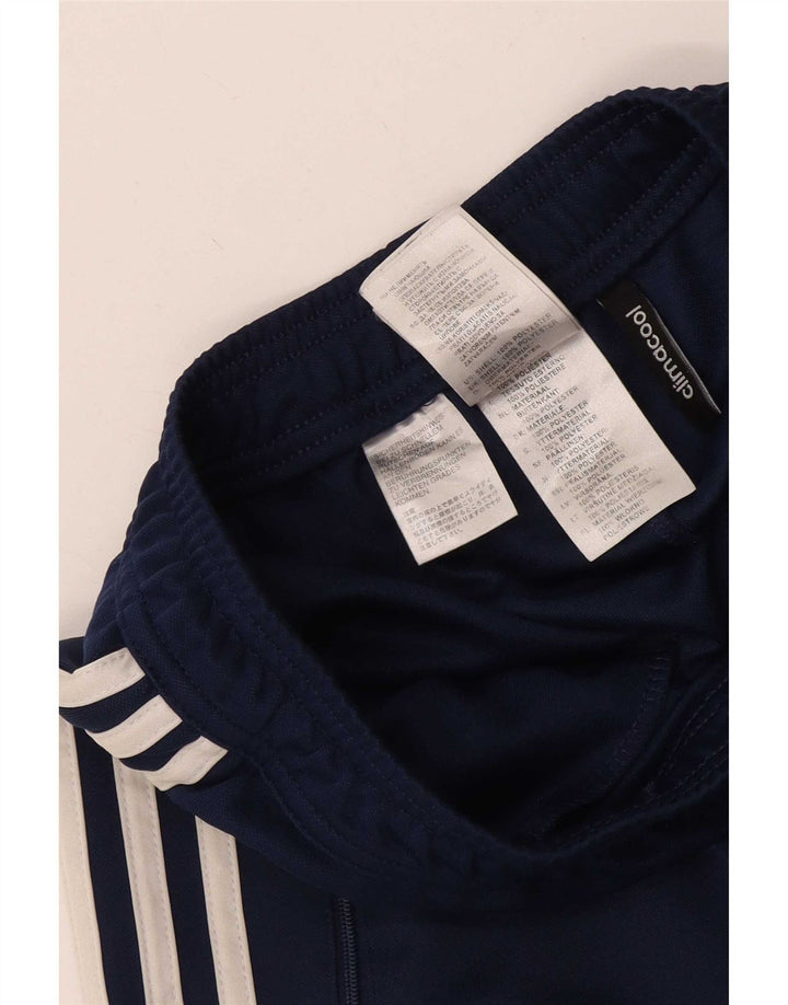Calça de treino masculina Adidas Climacool XS azul marinho colorblock poliéster